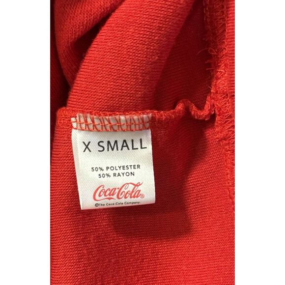 Coca Cola‎ Classic Santa Claus Christmas Retro Fuzzy Fleece Pullover Size XS - Picture 5 of 5